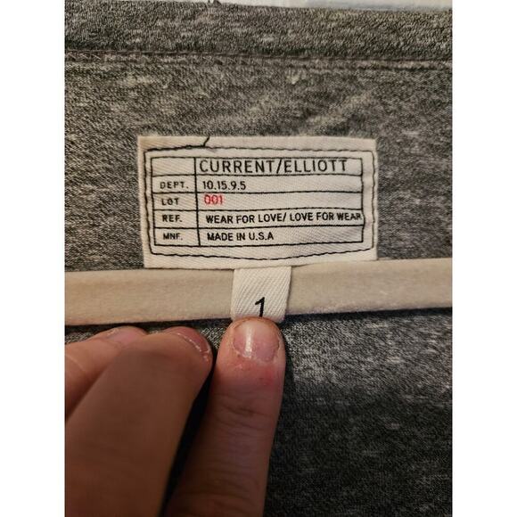 Current Elliott Ruffle Roadie Gray Mini Dress Size 1 Size Small - Picture 2 of 6